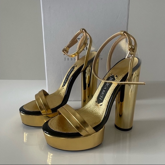 Jessica Rich / Platforms / Golden / 37 US / New with box / Perfect Condition - Picture 4 of 8